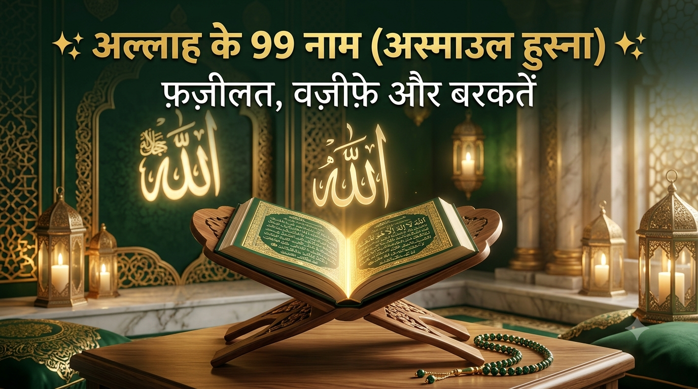 अल्लाह के 99 नाम (अस्माउल हुस्ना)।Allah Ke 99 Naam (Asma-ul-Husna) | Har Naam Ki Best Fazilat, Powerful Wazifa Aur Matlab