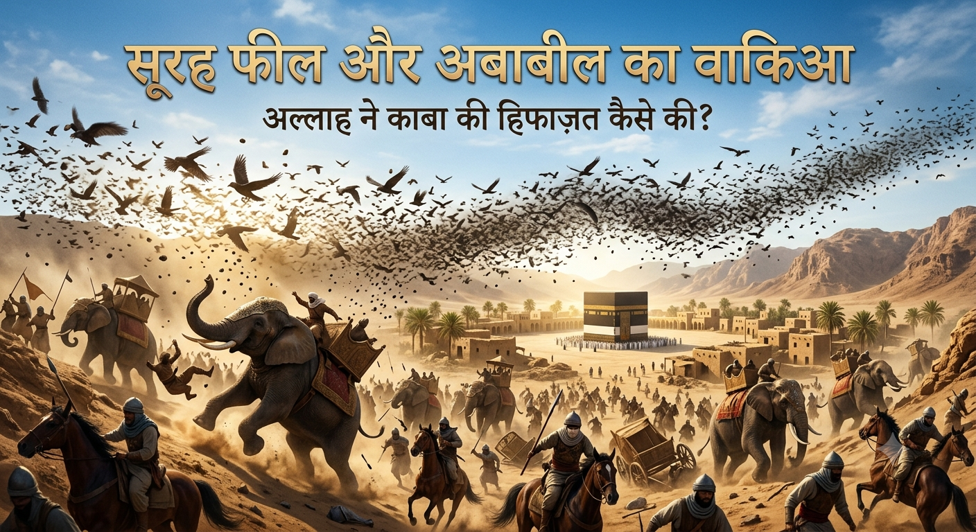 सूरह फील और अबाबील का वाकिआ: अल्लाह ने कैसे काबा की हिफाज़त की? | कुरआन की सच्ची कहानी| Surah Feel Aur Ababeel Ka Waqia: Allah Ne Kaise Kaaba Ki Hifazat Ki? | Quran Ki Sachi Kahani amazing story