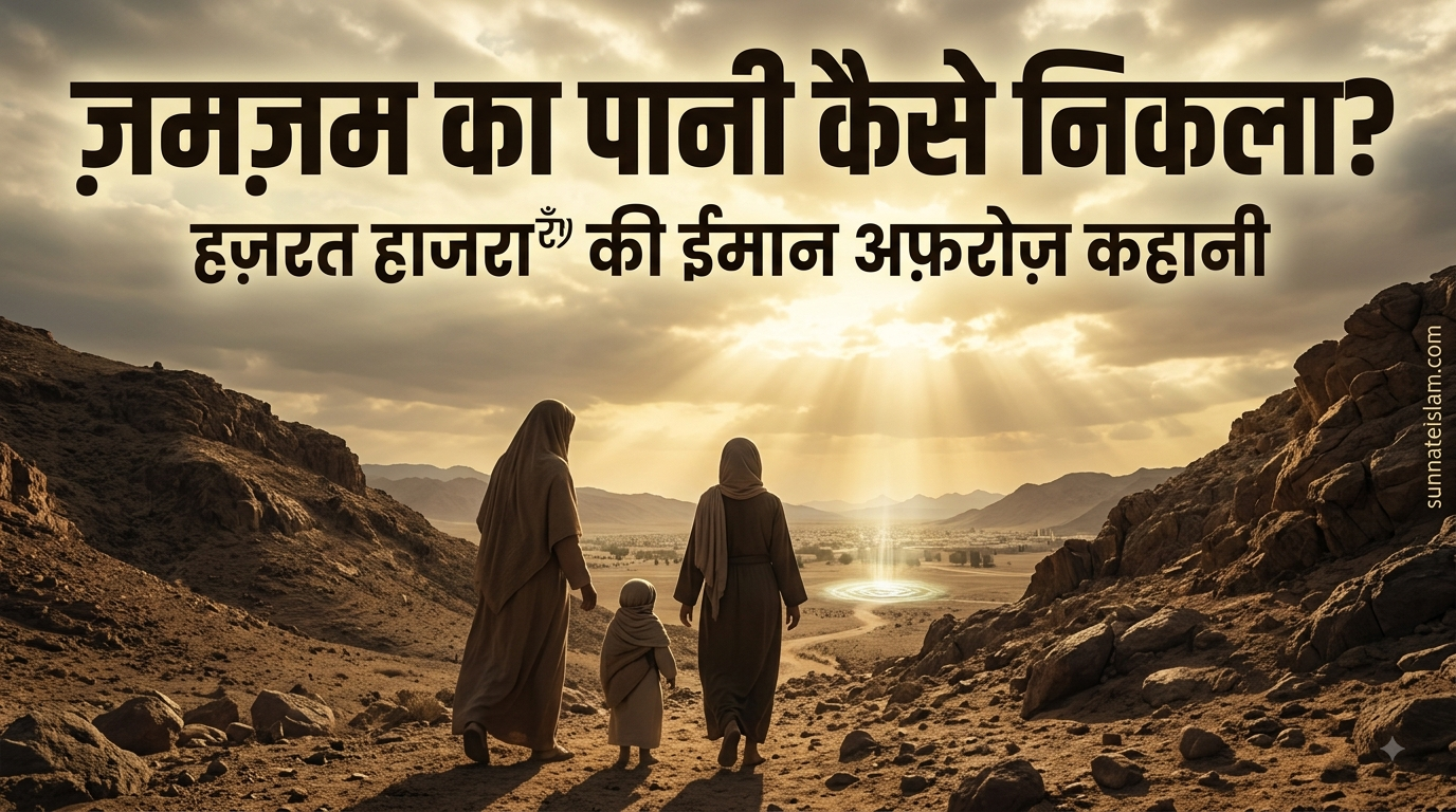 हज़रत हाजराؓ और हज़रत इस्माईलؑ का वाक़िआ: वीरान मक्का में कैसे निकला ज़मज़म का चश्मा?Hazrat Hajra (RA) Aur Hazrat Ismail (AS) Ka Waqia: Veeran Makkah Mein Kaise Nikla Zamzam Ka Chashma? Amazing story