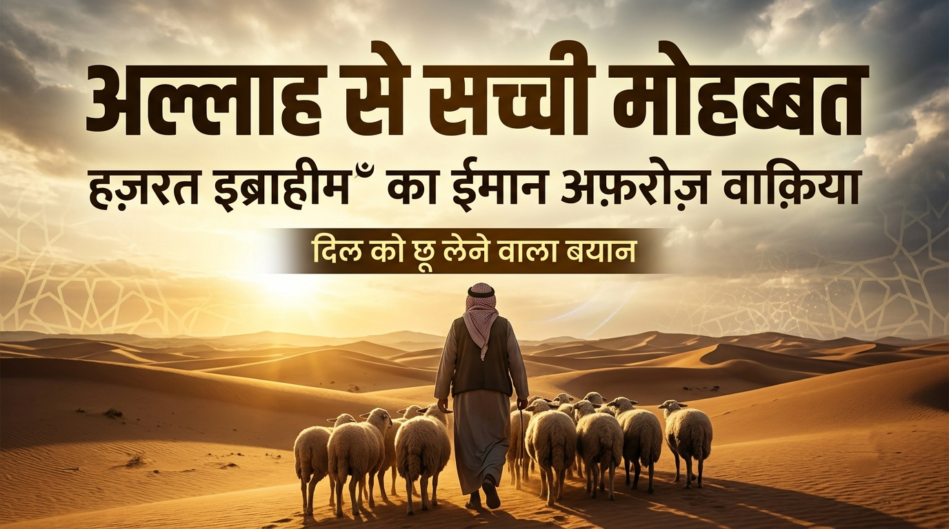 अल्लाह की मोहब्बत में ऐसा था जुनून! | हज़रत इब्राहीम अलैहिस्सलाम का ईमान अफ़रोज़ वाक़िया| Allah Ki Mohabbat Mein Aisa Tha Junoon! | Hazrat Ibrahim Alaihissalam Ka Imaan Afroz Waqia amazing story