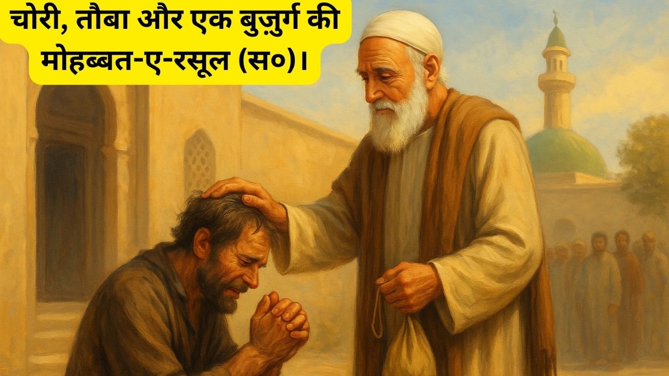 चोरी तौबा और एक बुज़ुर्ग की मोहब्बत ए रसूल स०। 20250606 014525 0000