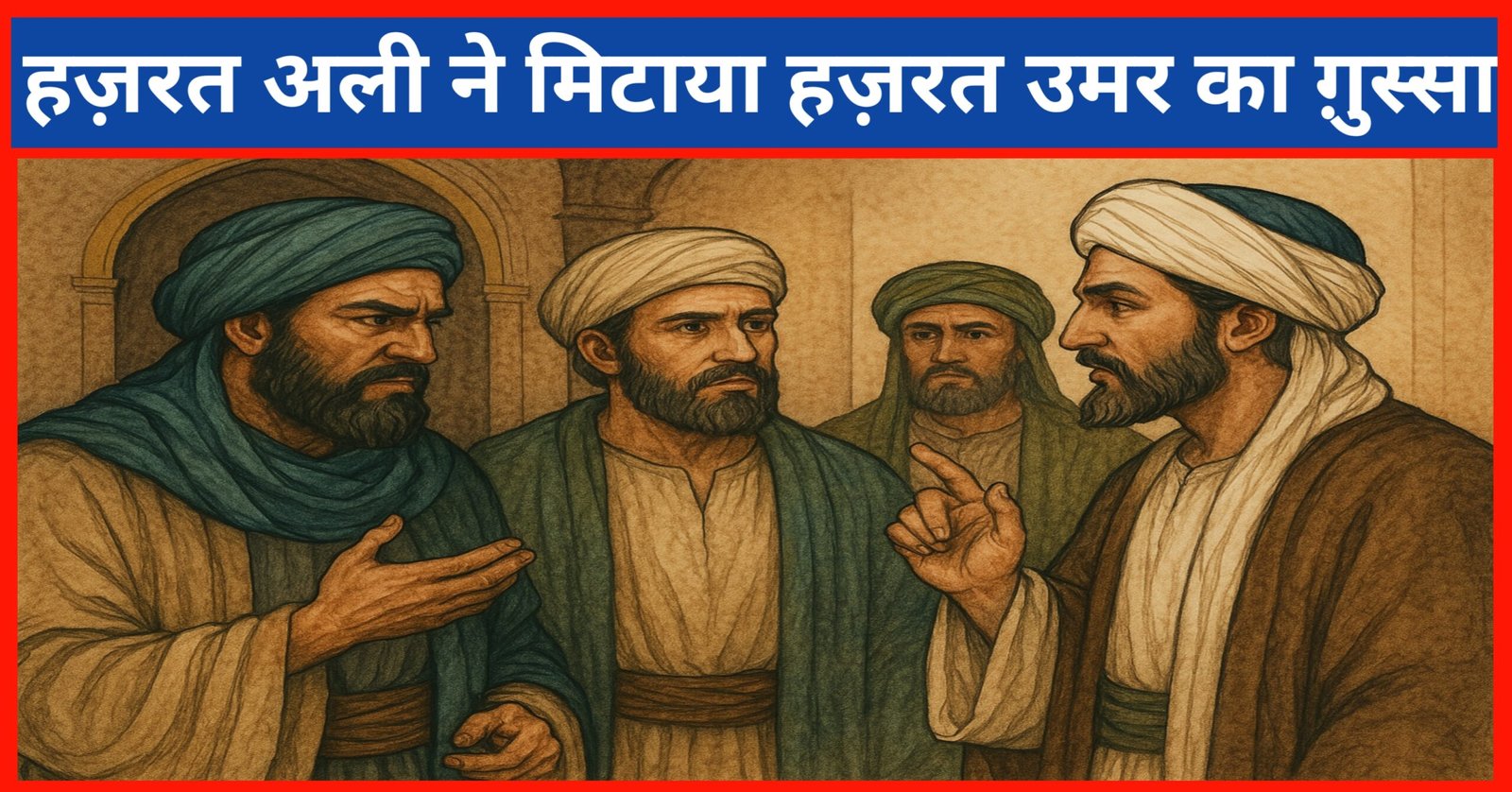 हज़रत अली ने मिटाया हज़रत उमर का ग़ुस्सा। Hazrat Ali Ne mitaya Hazrat Umar ka gussa.