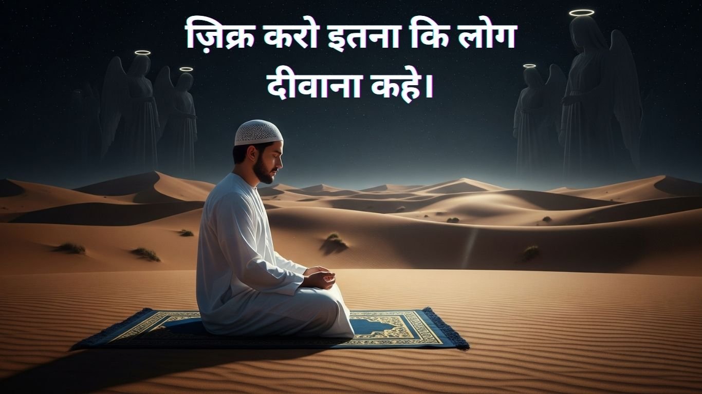 ज़िक्र करो इतना कि लोग दीवाना कहें। Jikr karo itna ki log Deewana kahe.