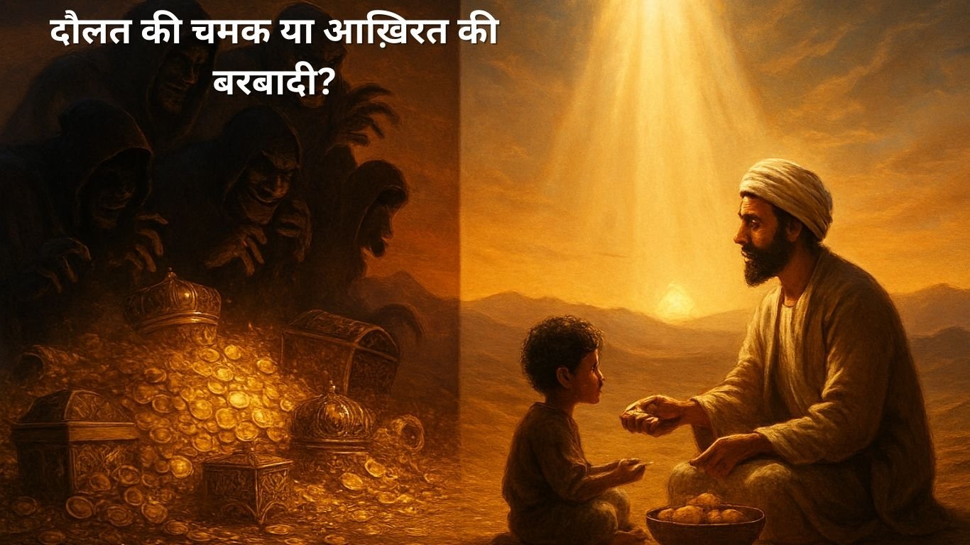 दौलत की चमक या आख़िरत की बरबादी? Daulat ki chamak ya aakhirat ki barbadi.