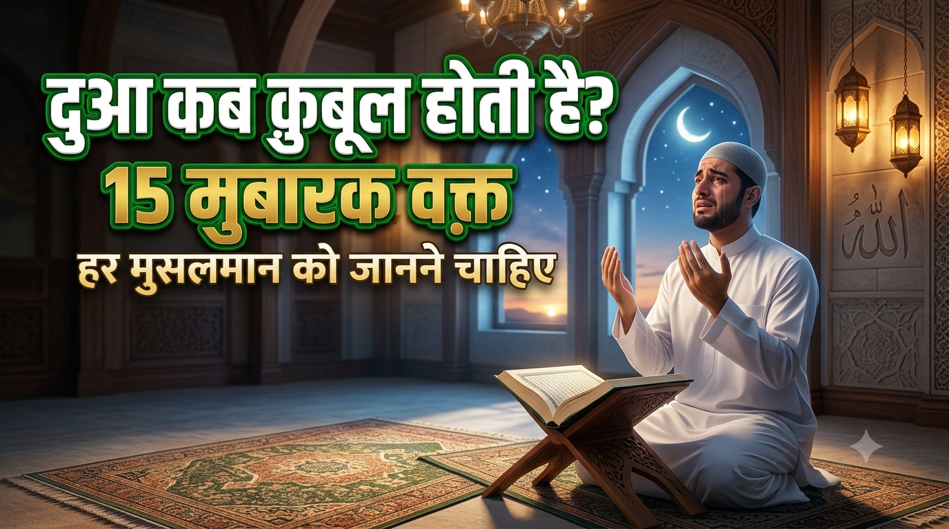 दुआ कब क़ुबूल होती है? 15 मुबारक वक़्त जो हर मुसलमान को ज़रूर जानने चाहिए | कुरआन और हदीस की रोशनी में|Dua Kab Qubool Hoti Hai? 15 Mubarak Waqt Jo Har Musalman Ko Zarur Janna Chahiye | Quran Aur Hadith Ki Roshni Mein amazing story