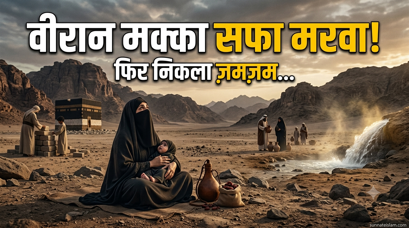 हज़रत इब्राहीम, हाजरा और इस्माईल अलैहिस्सलाम | ज़मज़म, सफ़ा-मरवा और काबा की हैरतअंगेज़ कहानी| Hazrat Ibrahim, Hajara & Ismail (A.S.) | Zamzam, Safa Marwa Aur Kaaba Ki Hairatangez Kahani amazing story