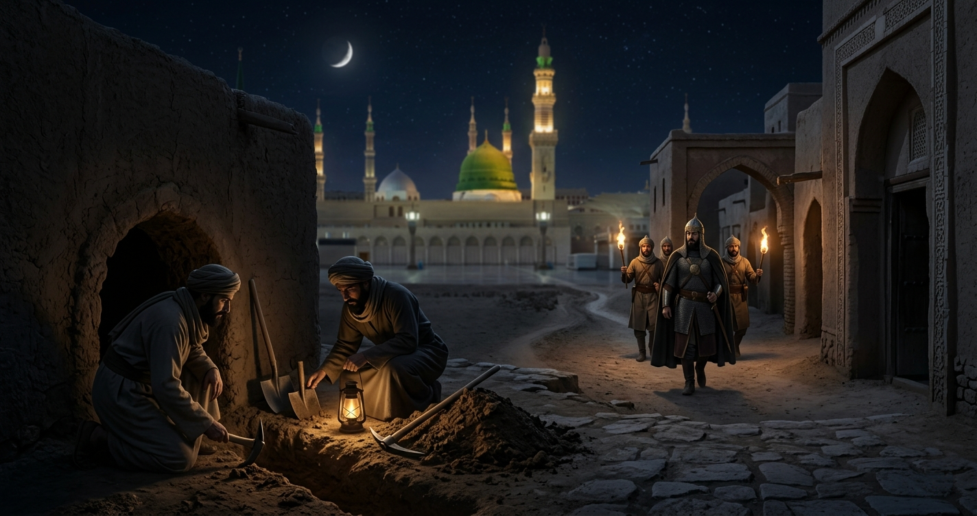 रोज़ा-ए-रसूल ﷺ तक सुरंग खोदने की कोशिश: नूरुद्दीन ज़ंगी और दो मुसाफ़िरों का हैरतअंगेज़ वाक़िया| Roza-e-Rasool ﷺ Tak Surang Khoodne Ki Koshish: Nooruddin Zangi Aur Do Musafiron Ka Hairatangez Waqia