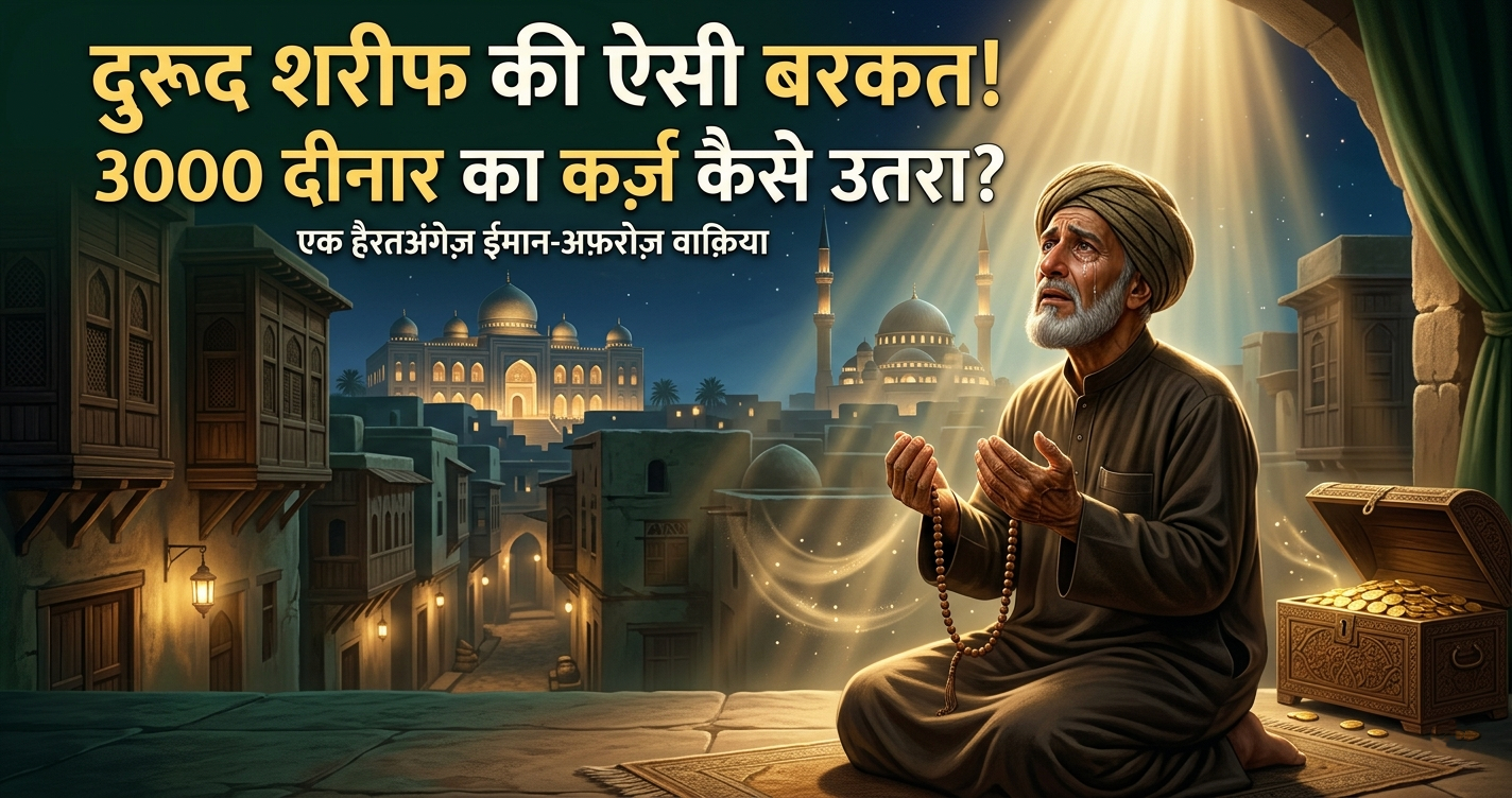 दुरूद शरीफ की ऐसी बरकत! 3000 दीनार का कर्ज़ कैसे उतरा? | हैरतअंगेज़ वाक़िया |Durood Sharif Ki Aisi Barkat! 3000 Dinar Ka Karz Kaise Utra? | Hairatangez Waqia