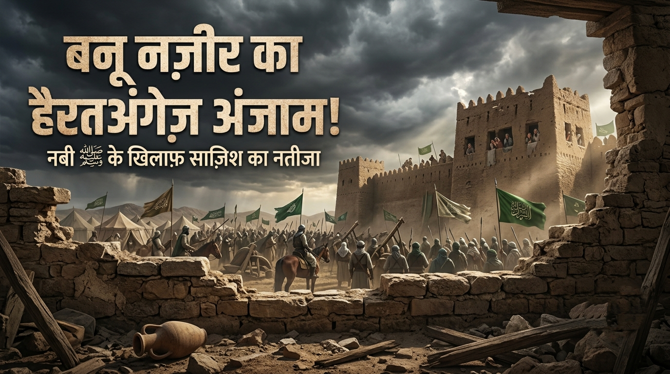 बनू नज़ीर का अंजाम क्या हुआ? | नबी ﷺ के खिलाफ़ साज़िश, ग़द्दारी और फिर हैरतअंगेज़ अंजाम| Banu Nazeer Ka Anjaam Kya Hua? | Nabi ﷺ Ke Khilaf Sazish, Gaddari Aur Phir Hairatangez Anjaam Amazing story