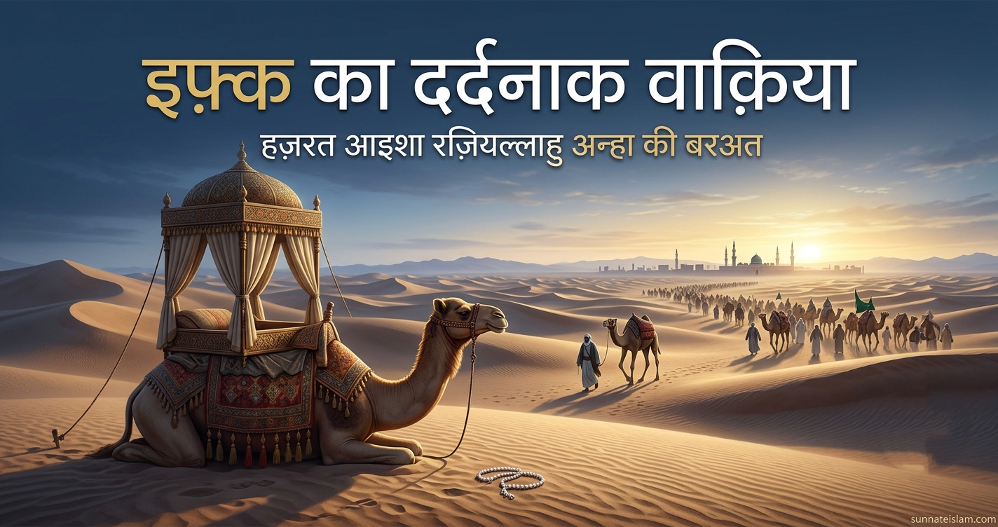 इफ़्क का दर्दनाक वाक़िया: हज़रत आइशा रज़ियल्लाहु अन्हा पर बोहतान और कुरआन से पाकदामनी का ऐलान| Ifk Ka Dardnaak Waqia: Hazrat Aisha Raziyallahu Anha Par Bohatan Aur Quran Se Pakdamni Ka Elaan